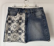 Spódniczka atmosphere denim koronka jeans M