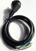 Kabel zasilający z wtyczką 3x0,75mm 140 cm + Drugi przewód gratis
