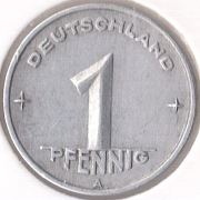 NIEMCY - NRD 1 fenig 1949 A, KM# 1, VF