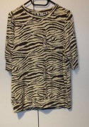 Soyaconcept SC-Salome 2 bluzka zebra beżowa M nowa