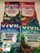 Vivil cukierki bez cukru vege eukaliptus, owoce leśne,  czarna porzeczka