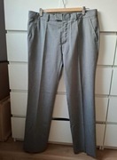 52 Mexx męskie klasyczne szare czarne spodnie garniturowe w pepitke pepitka