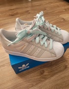 Superstar GX2010 Adidas 37 1/3 szare mięta nowe