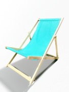 Leżak ogrodowy drewniany składany mocny, na taras i do ogrodu