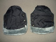 Mufka ogrzewacz do rąk z ciepłym polarem do wózka dziecięcego