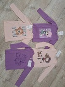 T-shirty/ bluzki dziewczęce dł rękaw - 4 szt. - rozm 122