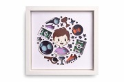 Shadowbox piłka nożna ramka 3D dla chłopca personalizowana