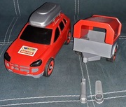 Wader auto samochód z przyczepką 3+