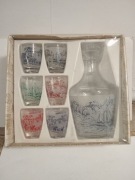 Karafka i kieliszki Szkło Luminarc J.G Durand Francja szkło