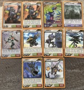 Invizimals karty 10 sztuk tytan