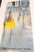 Mapa - Western Loire (Francja)- turystyczno-drogowa,stan-b.db