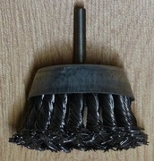 Szczotka na wiertarkę doczołowa splatana fi80