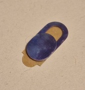 Zaślepka na kamęrę internetową laptop przesuwana Niebieska Wzór