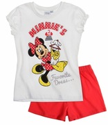 nowa Disney Myszka Minnie 128 super jakość piżama na lato dziewczęca