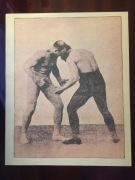 1939 ZAPASY ĆWICZENIA TRENING ILUSTRACJA RYCINA PLANSZA DRUK 02