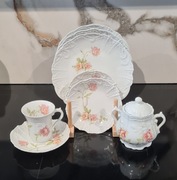 Haviland Limoges France – porcelana vintage – róże – komplet 8 el.