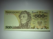 Banknot - 500 Złotych - 1982 rok - Seria EW - Tadeusz Kościuszko - obiegowy