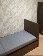 Łóżko Malm IKEA 90x200cm brązowe Wenge czekoladowe