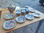 Porcelana Chińska Super Stan Cały Piękny Zestaw 