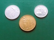 SŁOWACJA - Zestaw 3 monet każda inna 10 20 Halerzy 1 Korona 1994 Y60