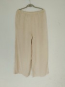 „River Island lniane spodnie wide leg M beżowe len wiskoza”