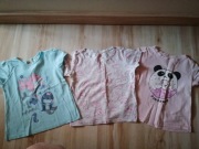 Bluzki T-shirt krótki rękaw r. 92