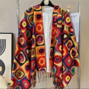 Szalik damski Apaszka w stylu Boho Duża Lekka Miękka