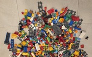 LEGO DUPLO – duża paczka klocków + tory kolejki – mix – jak na zdjęciach