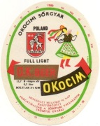 etykieta piwna - browar Okocim