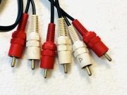 Technics kable RCA 3szt przewody czincz chinch oryginalne Japan