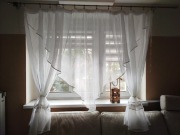 Firanka tiulowa biała 