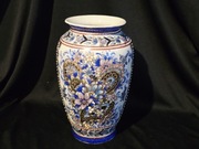 Wazon ręcznie malowany flakon stary chiński Vintage retro prl 