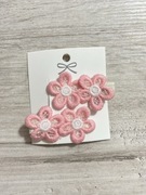 Spinki do włosów szydełkowe kwiatki handmade