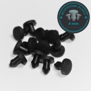 Bezpieczny klips kołowrotka. Klips ACS. Gumowy 4mm