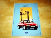 Prospekt Ford Orion 1988 brzydka okładka