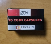 Kapsle na monety Cezar24 35mm - Opakowanie 10 sztuk