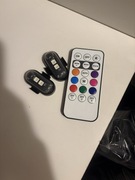Lampki LED RGB do auta – pilot + USB, łatwy montaż
