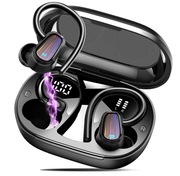 OYIB - bezprzewodowe słuchawki douszne Bluetooth 5.4, IP7 Czarne