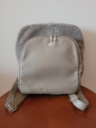 Plecak skórzany z owczyną