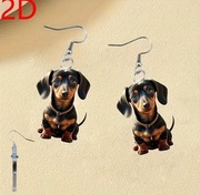 Kolczyki z jamnikiem 