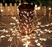 Lampa solarna LED lampion latarenka ogrodowa na taras zewnętrzna do ogrodu