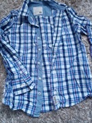 Koszula w kratę niebieska rozmiar 140