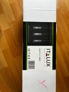 Żyrandol Italux MD0161C-3 – 3 szklane tuby, nowy