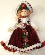 Porcelanowa Lalka ok.15cm Cała z Porcelany z Kolekcji, nie bawiona