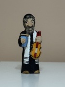 RĘCZNIE RZEŹBIONA FIGURKA DREWNIANA ŻYD - MAŁA 8CM - RÓŻNE MOTYWY