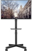 Mobilny stojak na TV na kółkach 23-60" półka na media