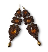 Kolczyki sutasz Nane Sutasz rękodzieło artystyczne 