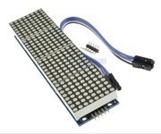 Wyświetlacz LED Max7219 8x32 czerwony moduł 4x 8x8 do Arduino i ESP