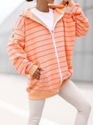 BLUZA DRESOWA Z KAPTUREM PRĄŻKI NOWOŚĆ KOLORY WIOSNA 