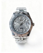 Piękny męski zegarek z diamentami, typu Rolex